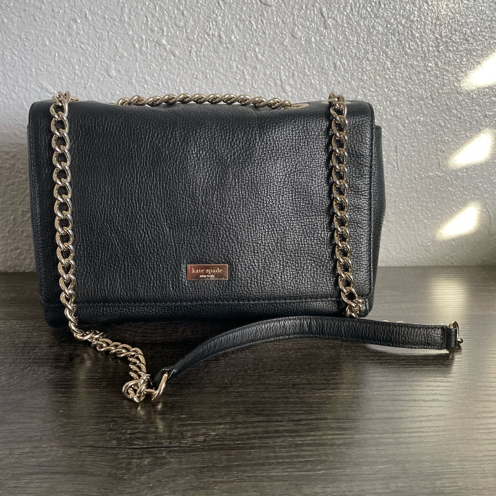 COPY - Kate Spade black leather crossbody handbag